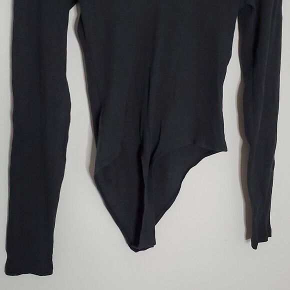 American Eagle medium dark grey long sleeve bodysuit - Picture 3 of 7